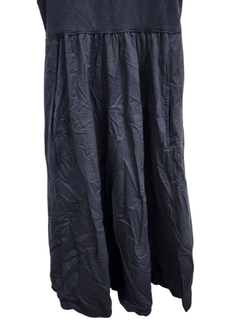 Everlane The Riviera Black Fit & Flare Midi Dress Pockets Size S - Picture 6 of 13